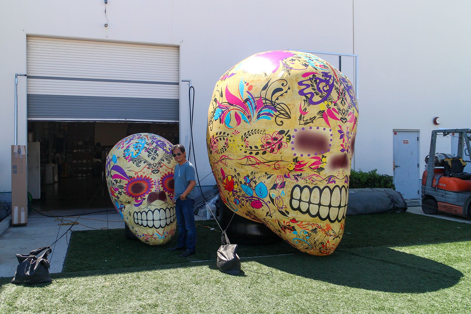 Inflatable Sugar Skulls Day of the Dead Inflatables